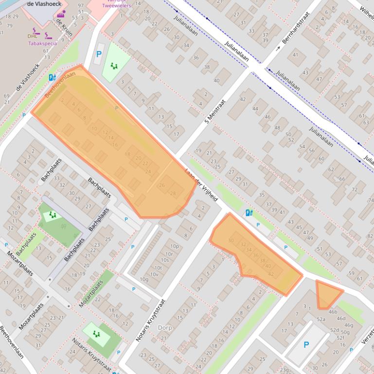 Kaart van postcodegebied 2661HK.