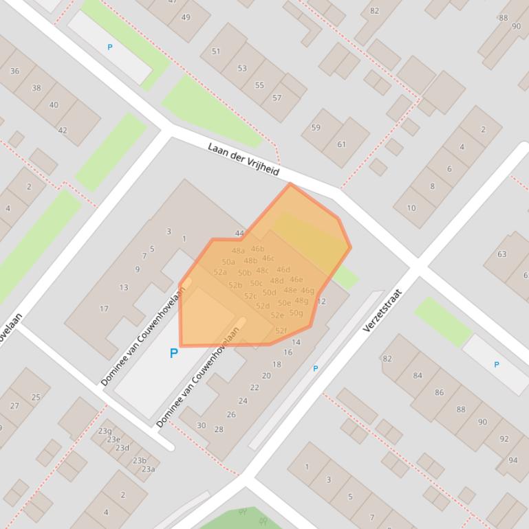 Kaart van postcodegebied 2661HL.