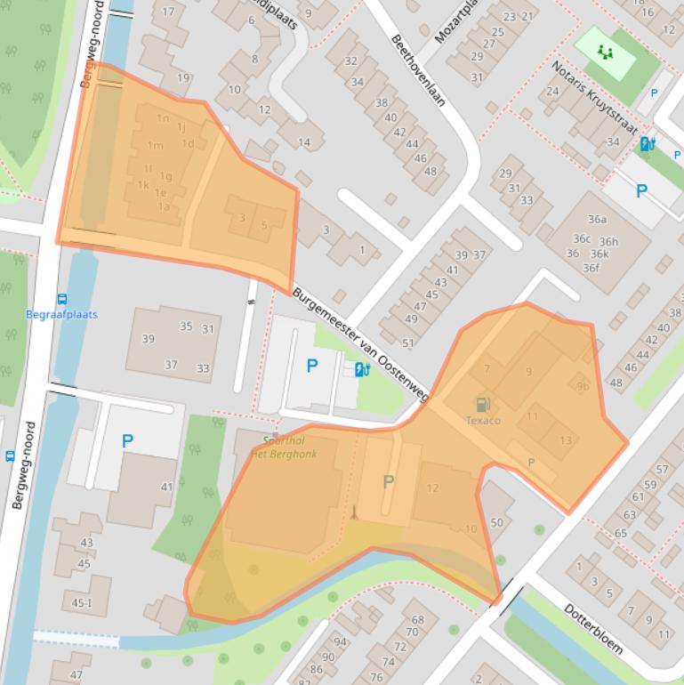 Kaart van postcodegebied 2661HN.