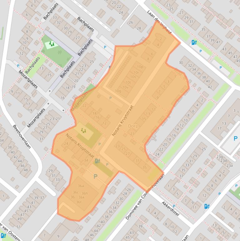 Kaart van postcodegebied 2661HP.