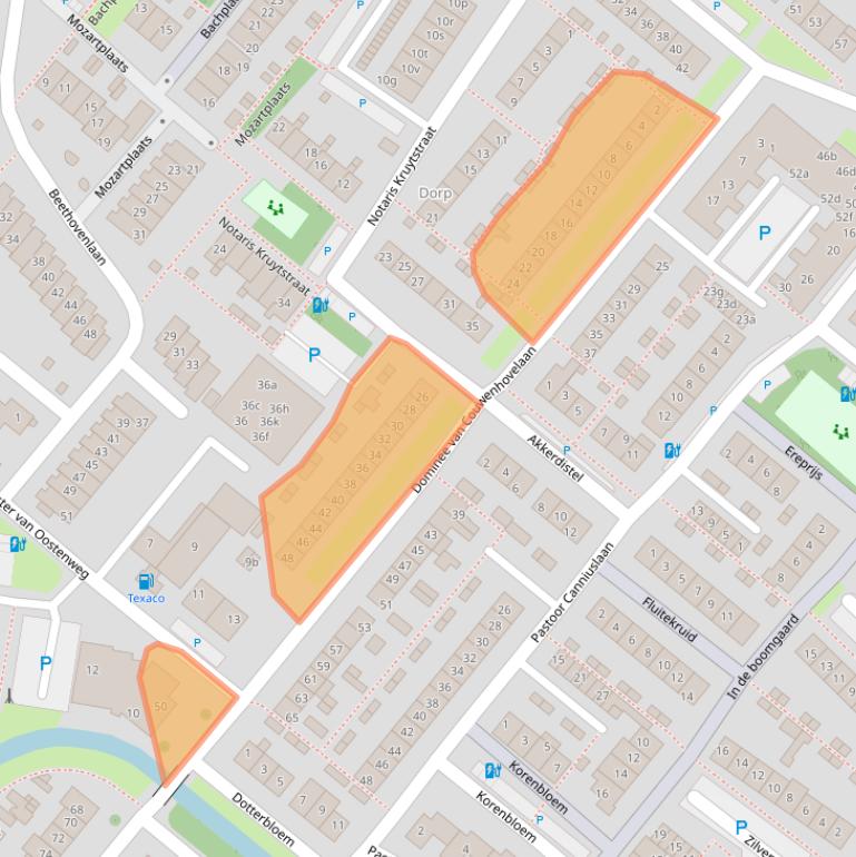 Kaart van postcodegebied 2661HS.