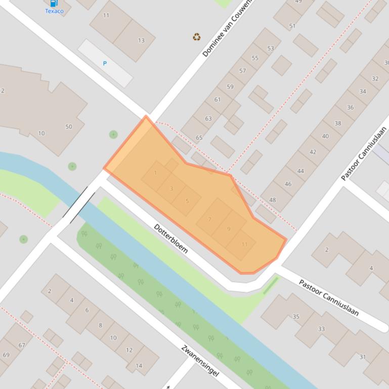 Kaart van postcodegebied 2661HV.