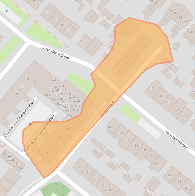 Kaart van postcodegebied 2661HX.