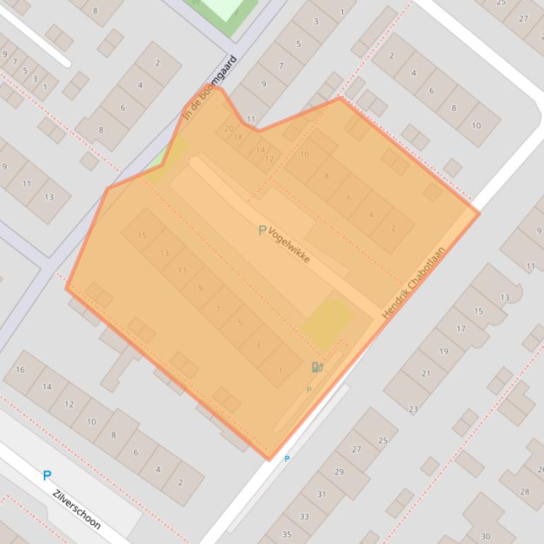 Kaart van postcodegebied 2661JE.