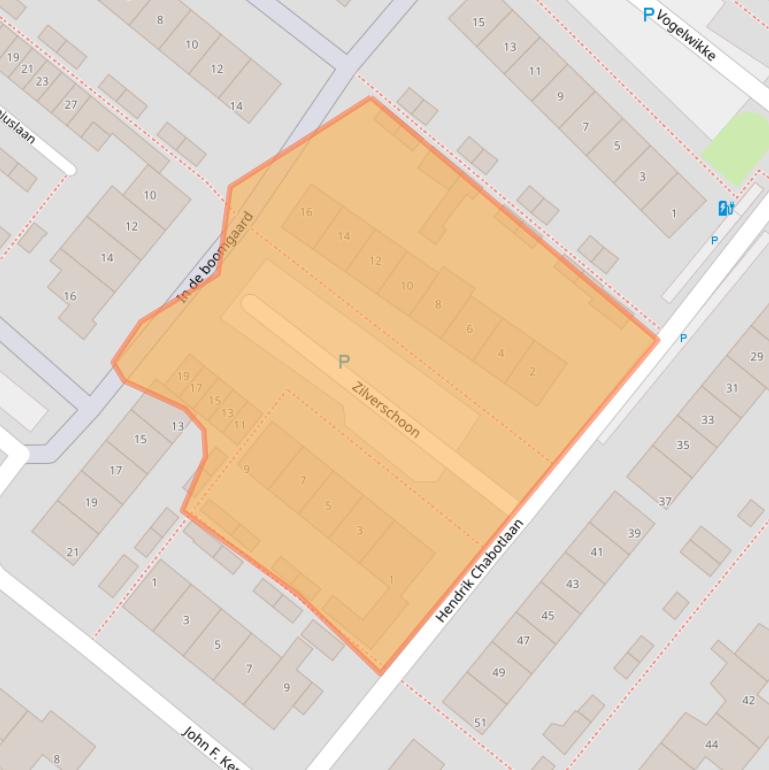 Kaart van postcodegebied 2661JG.