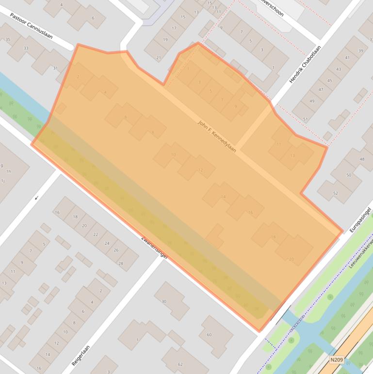 Kaart van postcodegebied 2661JH.