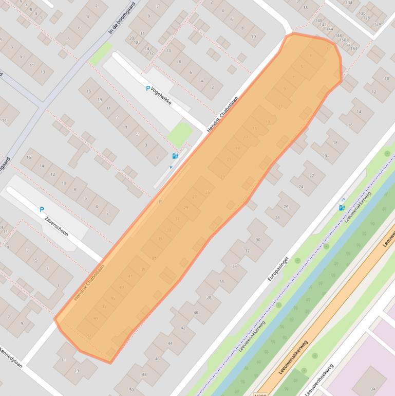 Kaart van postcodegebied 2661JJ.