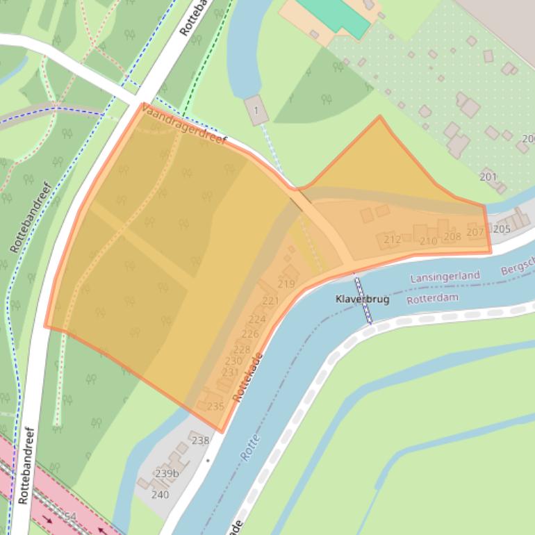 Kaart van postcodegebied 2661JW.