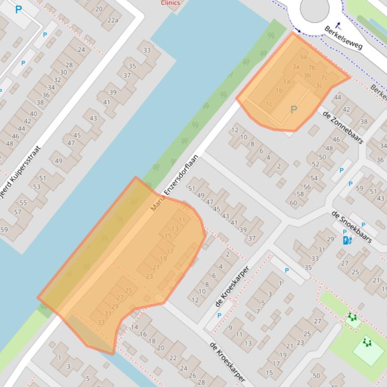 Kaart van postcodegebied 2661KN.