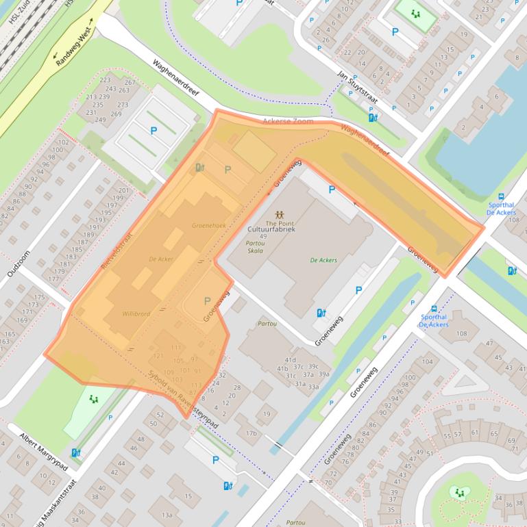 Kaart van postcodegebied 2661KV.