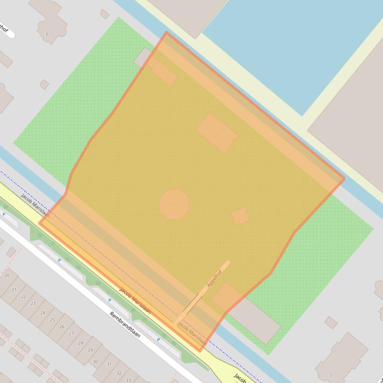 Kaart van postcodegebied 2661LN.