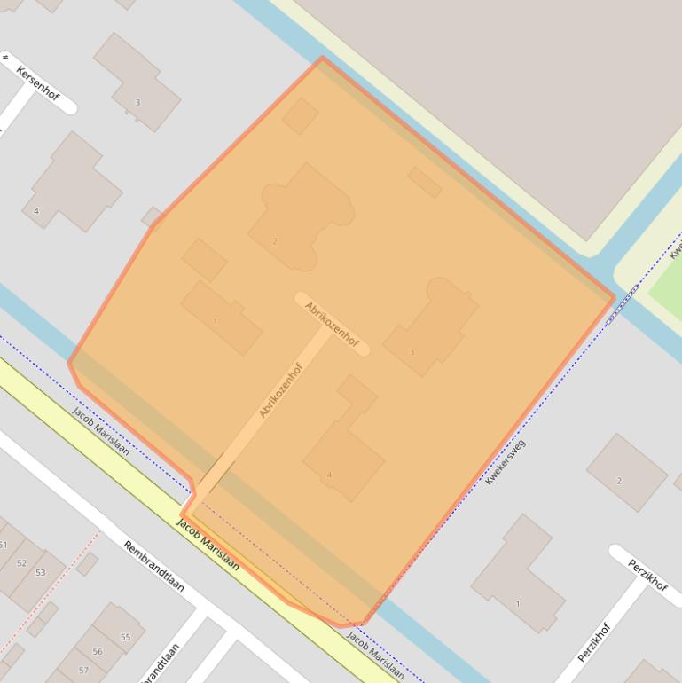 Kaart van postcodegebied 2661LR.