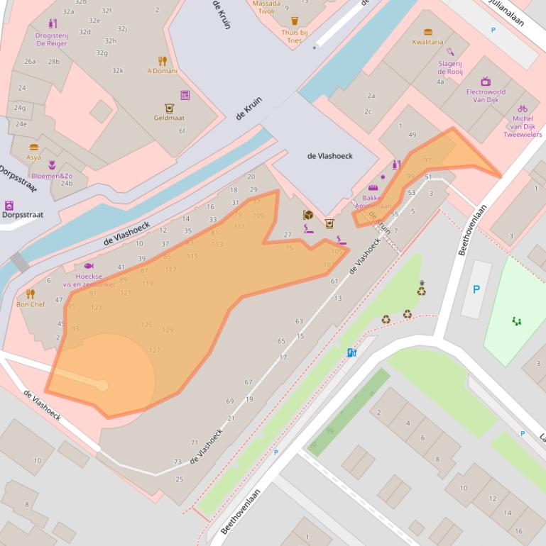 Kaart van postcodegebied 2661LZ.