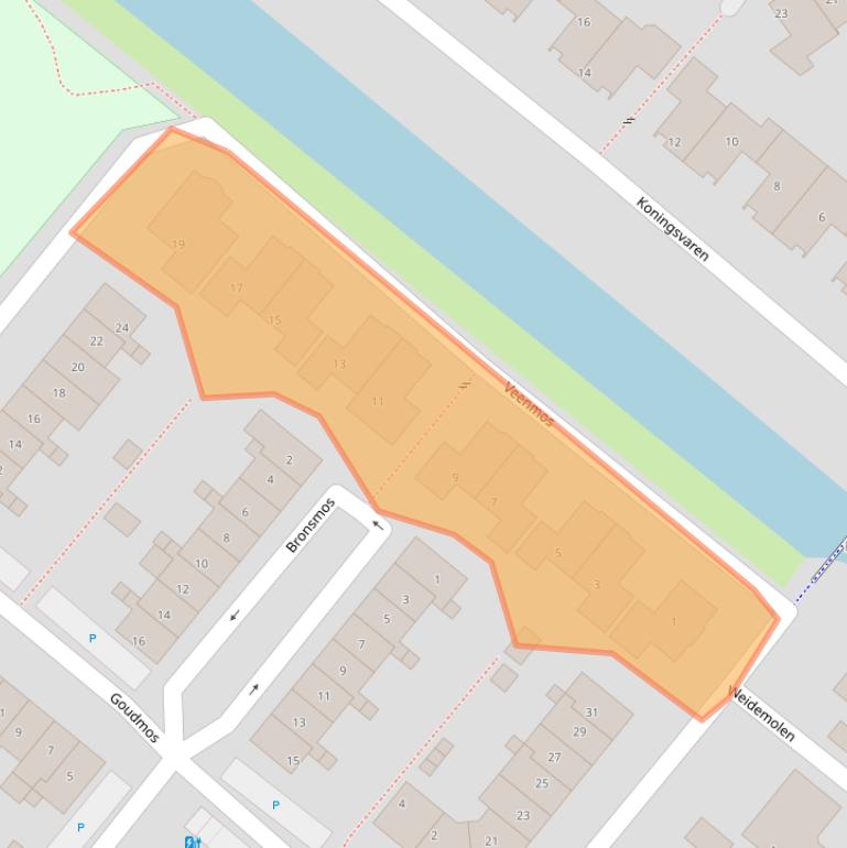 Kaart van postcodegebied 2661MC.