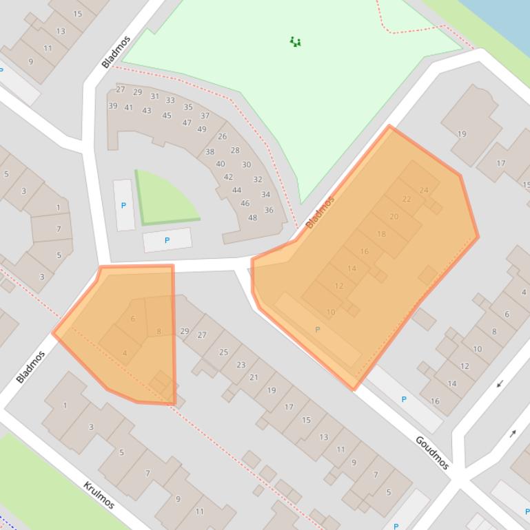 Kaart van postcodegebied 2661MH.