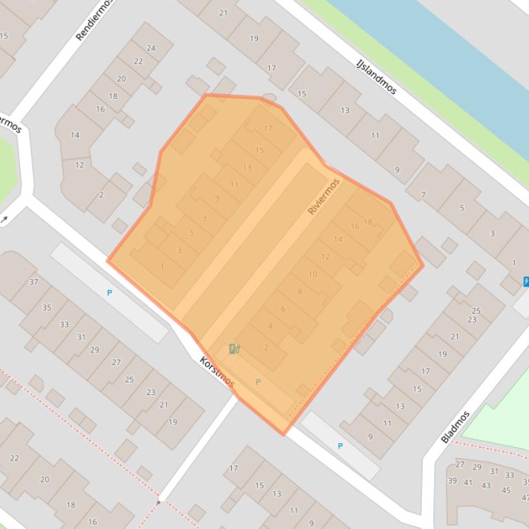 Kaart van postcodegebied 2661MK.