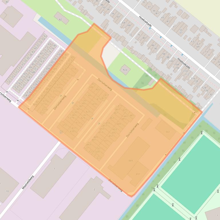 Kaart van postcodegebied 2661MN.
