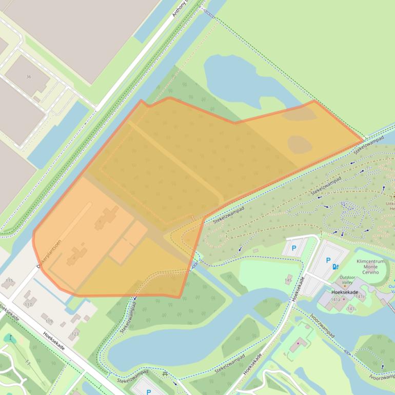 Kaart van postcodegebied 2661MW.