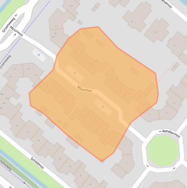 Kaart van postcodegebied 2661MZ.