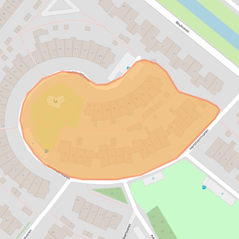 Kaart van postcodegebied 2661PH.