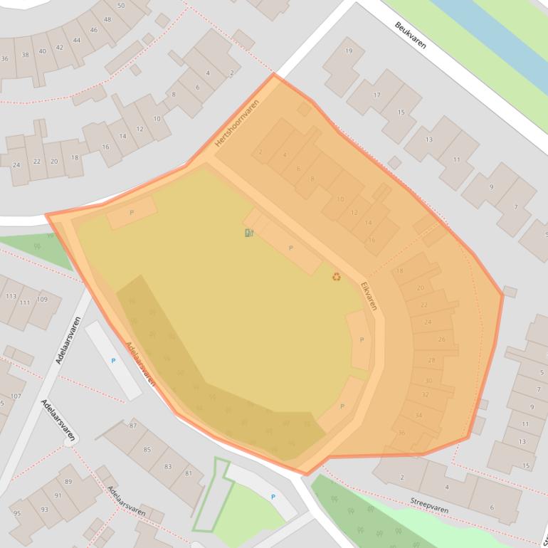Kaart van postcodegebied 2661PK.
