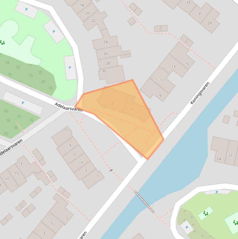 Kaart van postcodegebied 2661PN.