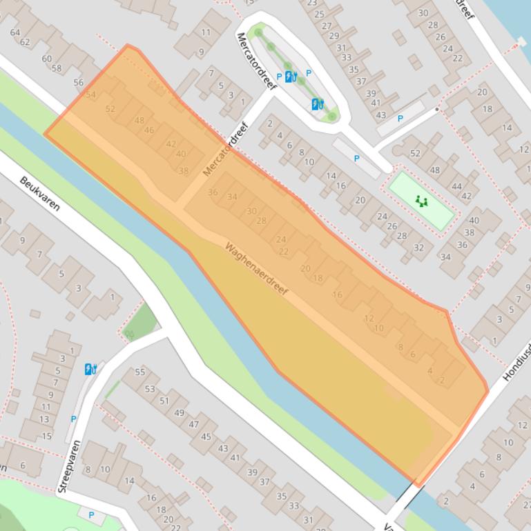 Kaart van postcodegebied 2661RA.