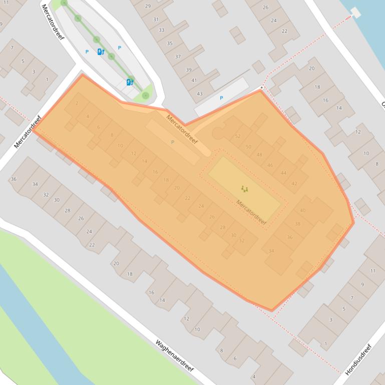 Kaart van postcodegebied 2661RD.