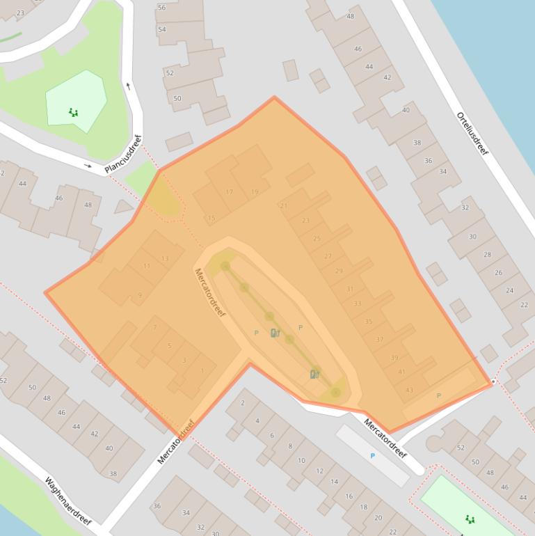 Kaart van postcodegebied 2661RE.