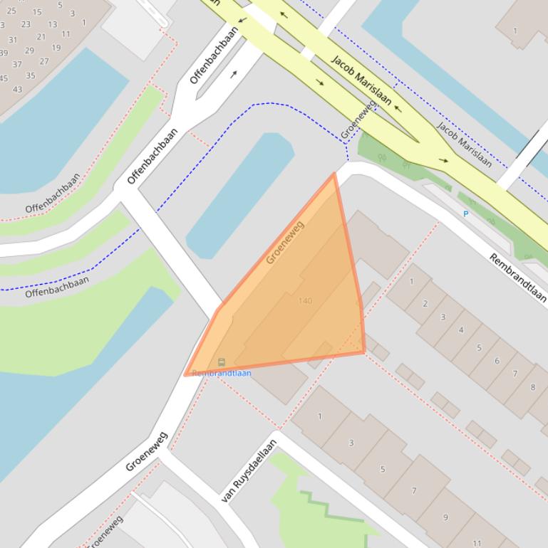 Kaart van postcodegebied 2661RR.