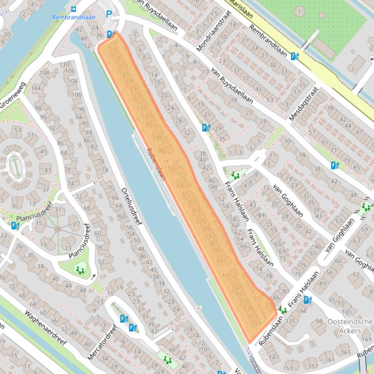 Kaart van postcodegebied 2661RV.