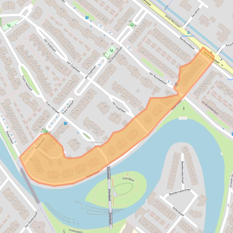 Kaart van postcodegebied 2661RW.