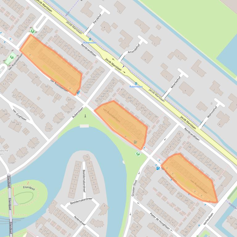 Kaart van postcodegebied 2661SH.