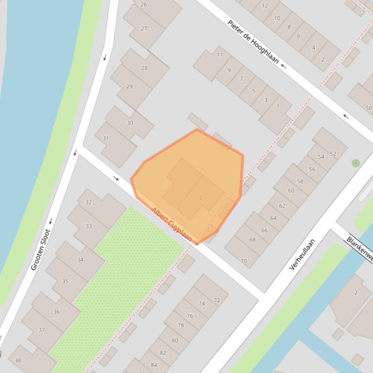 Kaart van postcodegebied 2661TJ.