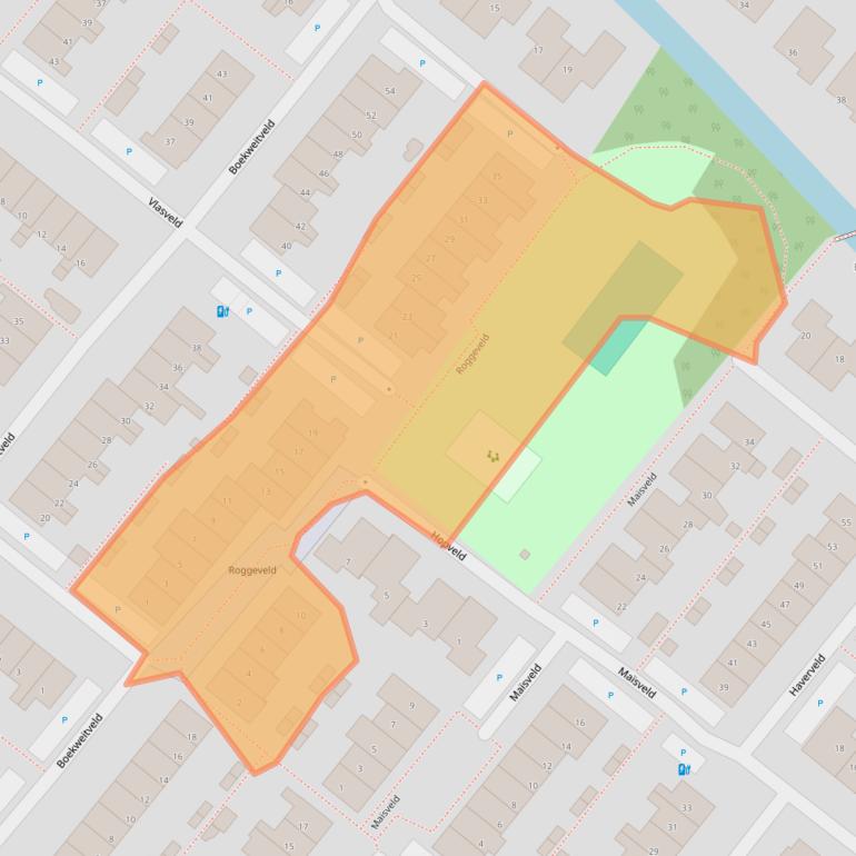 Kaart van postcodegebied 2661VJ.