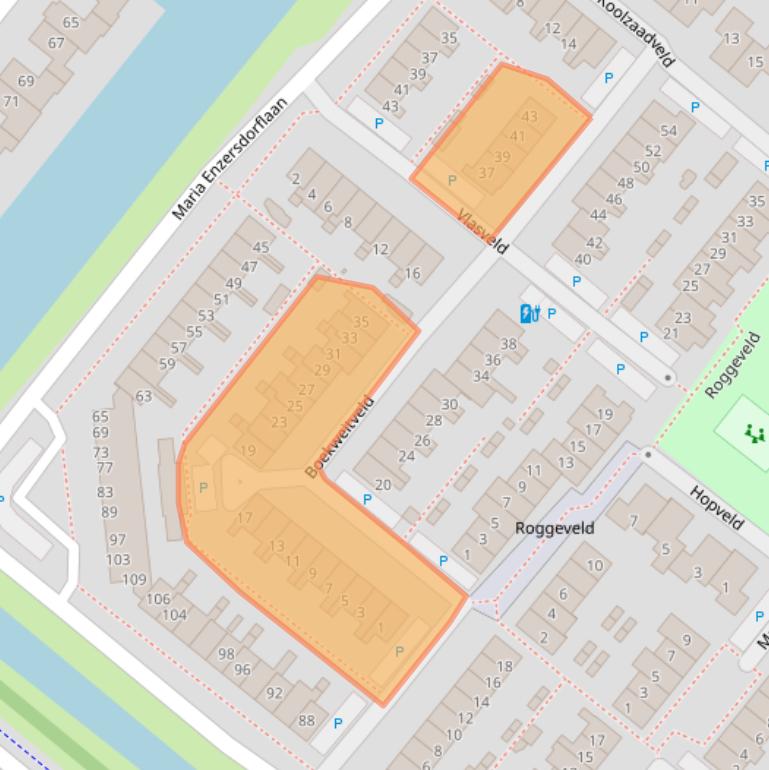 Kaart van postcodegebied 2661VK.