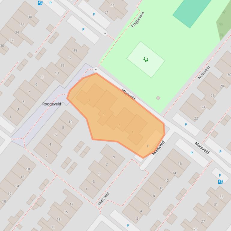 Kaart van postcodegebied 2661VN.