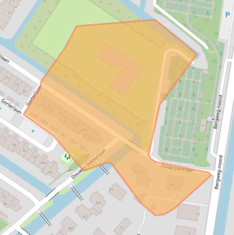 Kaart van postcodegebied 2662AD.