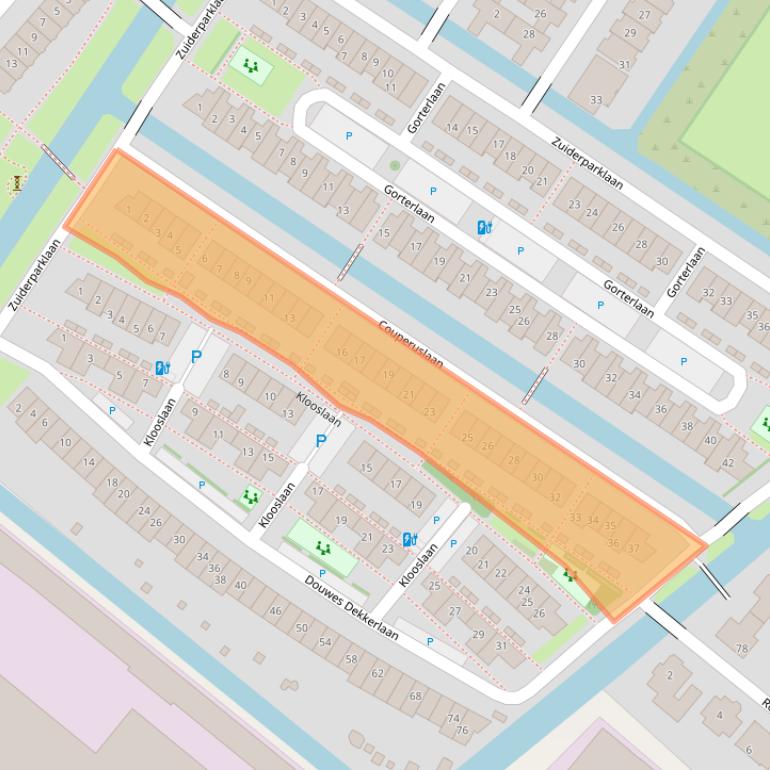 Kaart van postcodegebied 2662AG.