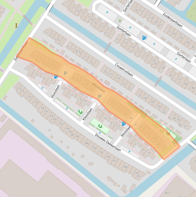 Kaart van postcodegebied 2662AH.