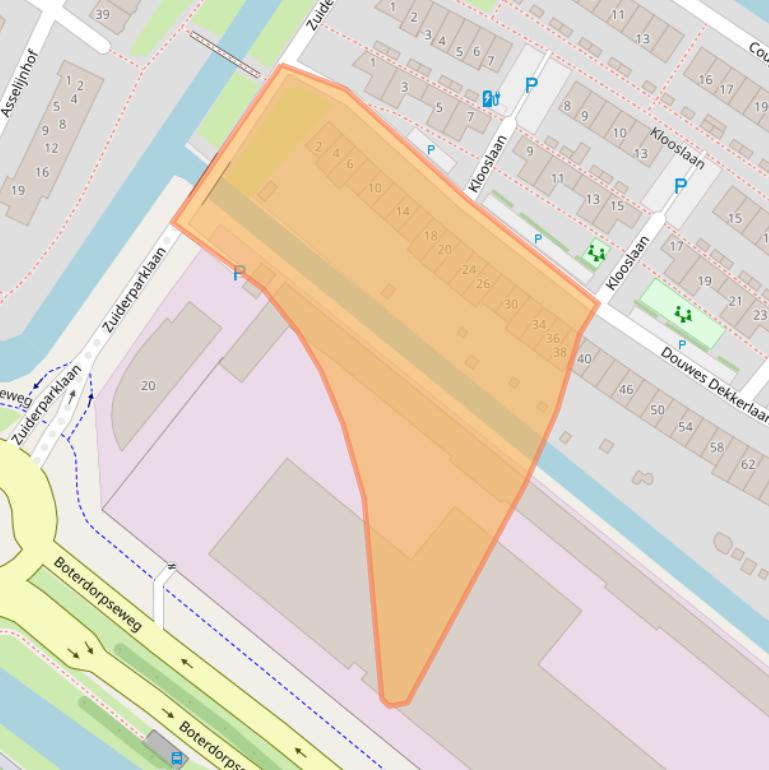 Kaart van postcodegebied 2662AK.