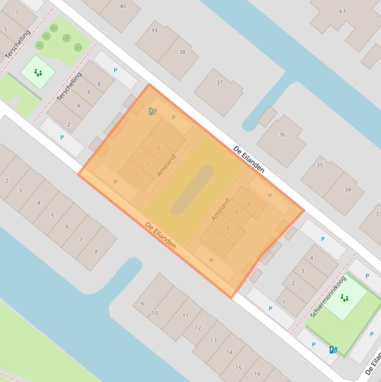 Kaart van postcodegebied 2662AV.