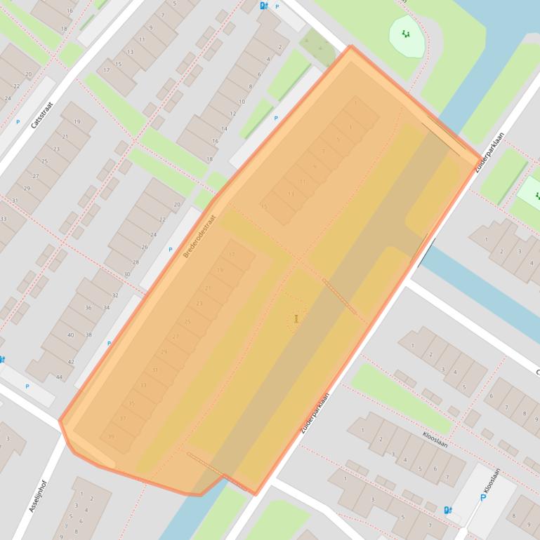 Kaart van postcodegebied 2662AX.