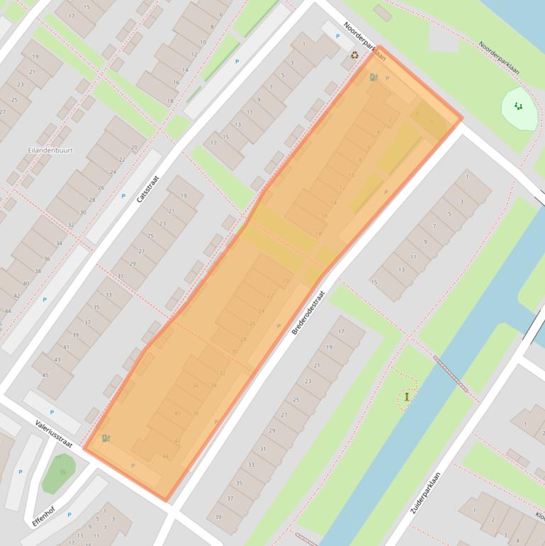 Kaart van postcodegebied 2662AZ.