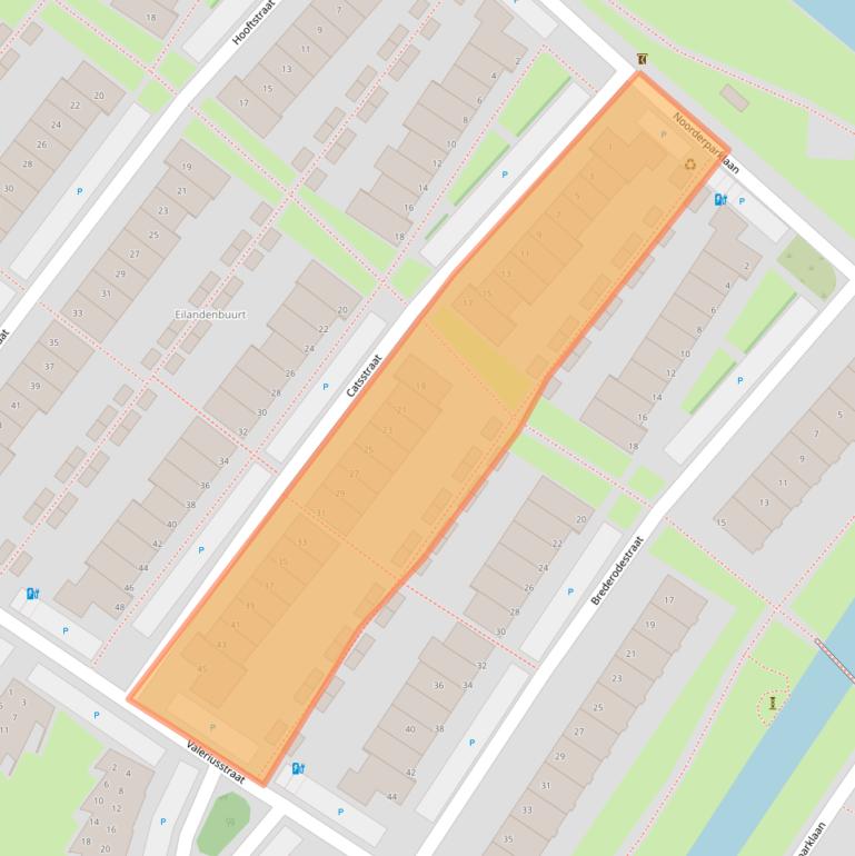 Kaart van postcodegebied 2662BA.