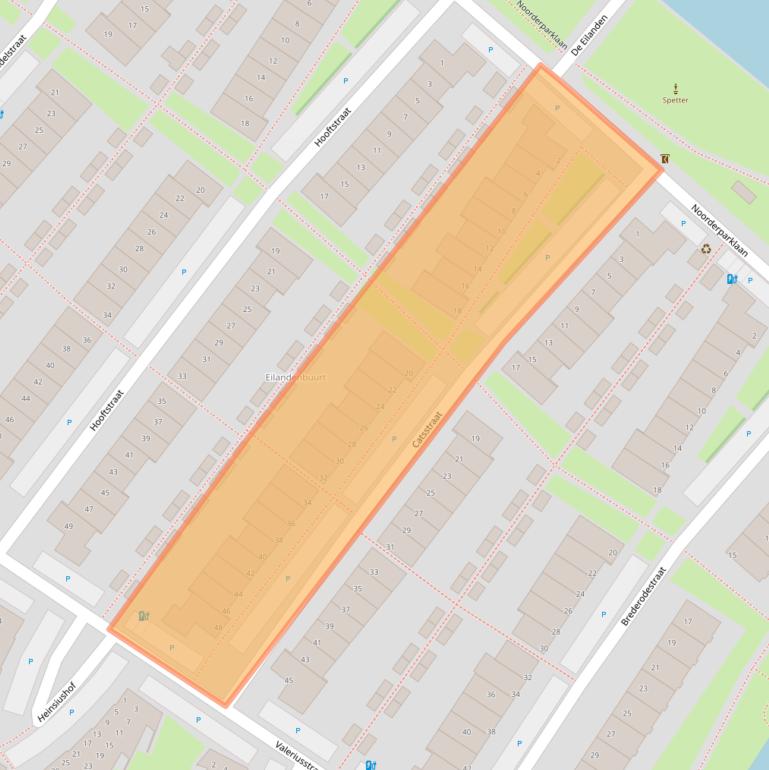 Kaart van postcodegebied 2662BB.