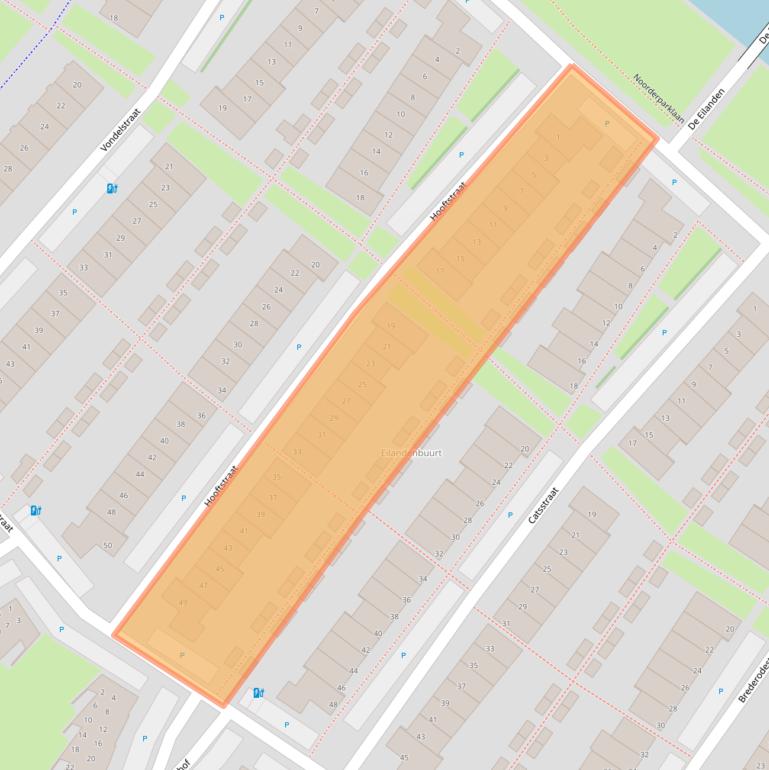 Kaart van postcodegebied 2662BC.