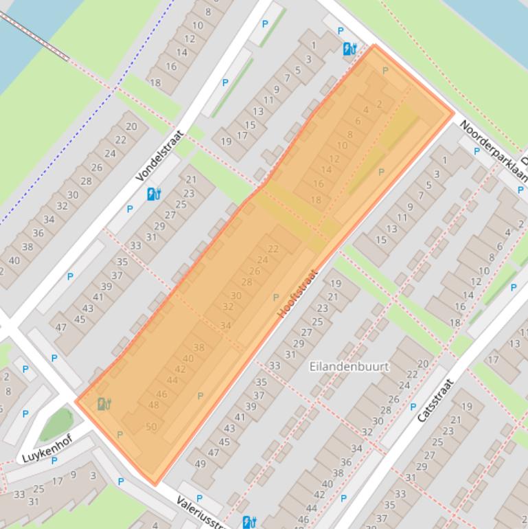 Kaart van postcodegebied 2662BD.