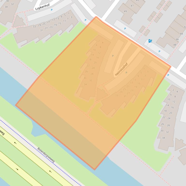 Kaart van postcodegebied 2662BK.