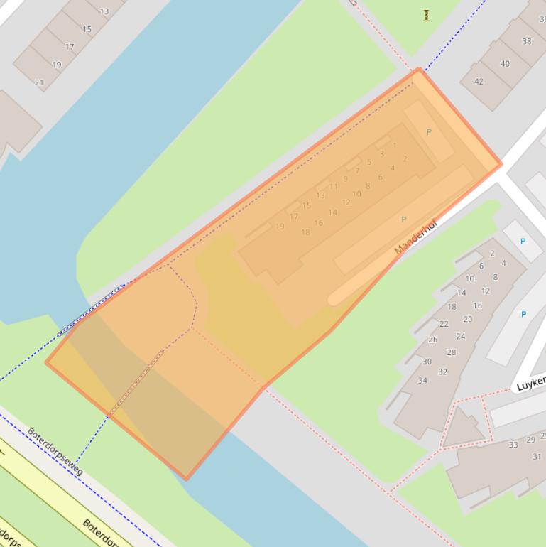 Kaart van postcodegebied 2662BM.